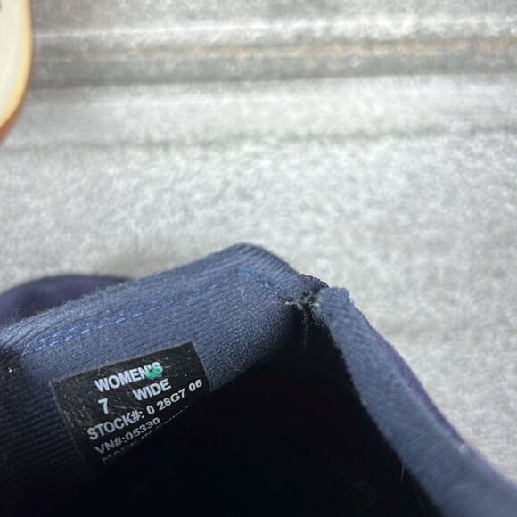 L.L. Bean Blue Suede Outdoor Hiking Sneakers Boots Shoes Size 7 - Picture 8 of 8